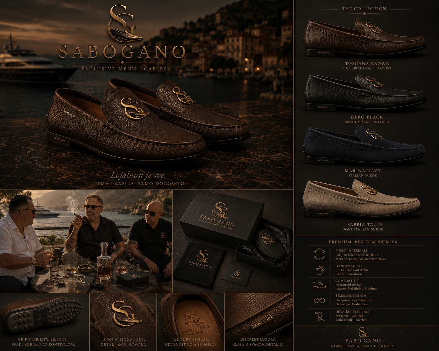 SaboGano luxury loafer campaign